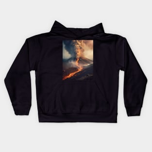 Volcanic eruption Kids Hoodie